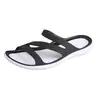 Chanclas de Playa Negras para Mujer para Verano, de Suela Gruesa, Modelo Nuevo 2026, de Suela Suave, de Suela Plana, Sandalias Cómodas