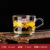 Taza de Té Espesa Resistente a Altas Temperaturas, Vaso para Beber Doméstico, Vaso de Vidrio con Asa, Vaso Transparente para Cerveza, Vaso para Bebidas, Vaso de Agua para Sala de Estar