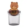 Explosiones de TikTok Oso Abrazador Taza de Almacenamiento Estante de Almacenamiento para Cepillos de Dientes Colgante de Pared Sin Taladro Baño Cepillado Taza de Agua