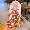Diadema Pequeña de Princesa de Dibujos Animados Accesorios para el Cabello de Niños Goma Elástica para el Cabello que No Daña el Cabello Pasador de Pelo Adorno de Cabeza de Frutas Lindas para Niña Navidad