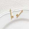 Conjunto de cores de ouro real banhado a cobre 18k, zircônia, coroa barroca, chaveiro, colar feito à mão, acessórios com pingente