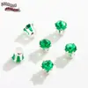 Base Redonda Plateada Seis Garras Incrustaciones de Cristal Zircón Colorido Garras Diamante Pulsera Collar DIY Accesorios de Joyería Cosidos a Mano con Diamantes