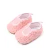 Sapatos novos de bebê para primavera e outono, sapatos de bebê quentinhos de pelúcia, sapatos casuais antiderrapantes para bebês de 0 a 2 anos, meninas