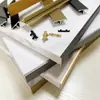 Tira de Canto para Borde de Tablero sin Pintar, Extra Gruesa de Aleación de Aluminio 18 22 25 mm para Bordes de Puertas de Armario y Gabinete