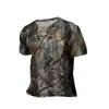 Estación independiente comercio electrónico transfronterizo camiseta para hombre patrón de selva bosque impresión 3D cuello redondo jersey exterior rama fabricantes