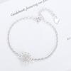 Moda estilo coreano fresco Pulsera simple de girasol margarita crisantemo girasol para mujer joyería de mano al por mayor