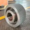 Venda Direta de Fabricante de Engrenagens Personalizadas Não Padrão Processamento de Engrenagens de Transmissão Industrial Segundo Desenhos Aço 45 Cremalheira de Engrenagem Dupla em Estoque