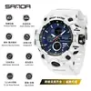 Nuevo Reloj Electrónico Transfronterizo Sanda para Hombre, Deportivo, Resistente al Agua, Luminoso, Doble Pantalla, Multifunción, Modelo Popular