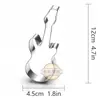 LeLe Kitchen Moldes para Galletas Música Set de 9 Piezas Piano Guitarra Cortadores de Frutas Acero Inoxidable Moldes de Repujado