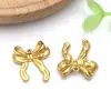Kit de Materiales para Joyería DIY Colgante de Acero Inoxidable Dorado con Lazo Estilo Lujo de Nicho - Collar Pendientes Pulsera