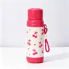 Taza Aislada Impresa Altamente Atractiva, Acero Inoxidable 304, Taza de Agua Portátil para Exteriores con Correa y Popote Pop-up, Taza de Café Aislada