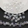 Cuentas sueltas de vidrio con agujero lateral, cuentas de rueda, 8MM, accesorios mágicos para joyería DIY, pulsera, collar, pendientes, accesorios para ropa, bolso
