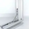 Accesorios para perfiles de aluminio, normas europeas y chinas, conectores universales para montaje y fijación de paneles con ranura en L 203040, piezas de esquina acrílicas