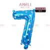 Venta Caliente 16 pulgadas Imitación Belleza Globos Digitales Fiesta de Cumpleaños Infantil Decoración de Eventos Arreglo Globos de Película de Aluminio Venta al por Mayor