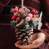 Decorações de Natal Decoração de Natal bola Árvore de Natal pinha saco de material diy layout ornamentos criativos adereços
