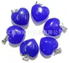 Venta Caliente Transfronteriza Colgante en Forma de Corazón de 16 mm Piedra de Cristal Rosa Natural Colgante de Corazón Accesorios para Collar de Corazón de Melocotón DIY