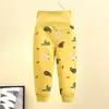 Calça de algodão para bebê cintura alta barriga calça pijama de uso duplo para recém-nascido meninos e meninas calças de outono calças infantis cintura alta atacado