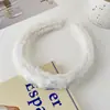 Diadema de Tela de Pelo Sintético Tipo Conejo Estilo Coreano para Mujer, Accesorio de Pelo de Felpa de Gama Alta, Accesorio Decorativo Hecho a Mano para DIY, Diadema Linda