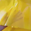 Bolsas planas de PE de alta presión amarillas, bolsas de embalaje de plástico coloridas, bolsas de plástico planas amarillas antiestáticas para electrónica y mecánica