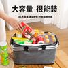 Cesta de Piquenique com Bolsa de Gelo Personalizada Portátil Dobrável para Exterior Bolsa Térmica Cooler Bolsa de Almoço para Acampamento Bolsa de Ombro Suprimentos de Armazenamento