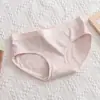 Pantalones Cortos de Algodón Puro Transpirables Antibacterianos Estilo Girly Dulce Japonés para Mujer, Sin Costuras, de Cintura Media, Verano, Delgados, Triángulo