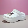 Zapatos de Plataforma con Agujeros de Estrella Clásicos para Mujer Verano Antideslizantes a Prueba de Olores Punta Cerrada Zapatos de Playa para Pareja Sandalias Exteriores Suela Suave