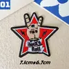 Patches bordados autoadesivos de banda de rock. Decoração DIY para cadernos, capas de laptop e celular, roupas. Comércio grossista transfronteiriço