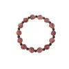 [Sakura Xiangwan] Cristal de Morango Facetado Natural Doce e Requintado Cristal de Morango Feminino Prismático Rosa Cristal Contas Pulseira Atacado