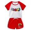 Traje Nuevo para Niños 2023 Ropa de Verano para Niños Pantalones Cortos de Bebé Camiseta de Manga Corta Pantalones Cortos Casuales Deportivos Dos Piezas Moderno