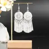 Pendientes de Pavo Real para Minorías Étnicas, Regalos Retro de Plata Miao Estilo Étnico, Accesorios de Pendientes Vintage de Imitación Plata