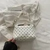 Otoño 2026 Nuevo Bolso de Mano Versátil de Alta Calidad Bolso Baguette Moda de Nicho para Mujer Bolso de Hombro Cruzado de Lunares