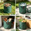 Bolsas Tejidas de Venta Caliente Transfronterizas para Jardinería, Bolsas para Recolección de Ramas y Hojas, Bolsas de Polipropileno Impermeables Ampliadas y Engrosadas para Recolección de Residuos y Escombros