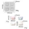 Molde Creativo de Cangrejo Squishy Muñeco de Dibujos Animados para Alivio del Estrés Molde de Silicona con Nariz Pequeña Squishy para DIY