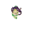 2026 Nuevo Broche Metálico de Dibujos Animados Forma de Niña Insignia de Personalidad Creativa Accesorio Decorativo Versátil Transfronterizo