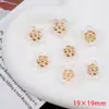 Adesivos de Flor Borboleta Acrílico Transparente com Bolinhas Flatback para DIY Capa de Celular Grampo de Cabelo Joias Decoração Acessórios