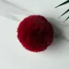 Bola de Pelo de Conejo Rex 7- 8cm Bola de Pelo Colorida Colgante Accesorios para Gorro de Pelo Colgante para Llavero Accesorios para Manualidades DIY