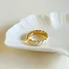 Anillo Retorcido de Esmalte Estilo Francés para Mujer, Nuevo Anillo Abierto Simple y de Lujo Ligero, Estilo de Nicho, Elegante para el Trabajo, Anillo Versátil y Único