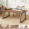 Mesa de Caligrafia Sala de Estar Grande Mesa Longa Novo Estilo Chinês Mesa de Escrita com Pincel Cadeira Suporte de Mesa Mesa de Prática de Escrita Mesa de Pintura Estilo Antigo Mesa de Estudos Chineses