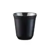Copo de Café Térmico de Camada Dupla em Aço Inoxidável 304, Copo de Leite Doméstico, Copo Antiescaldante para Crianças, Copo Prático de 80ml-160ml
