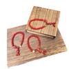 Pulsera Estilo Chino con Cinabrio y Arena Dorada Púrpura, Unisex, Bolsa de la Suerte para el Año de Nacimiento, Pixiu, Pulsera de Arena Dorada Púrpura de Bajo Contenido, Mayoreo