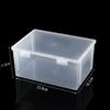 Caja Vacía Transparente Elevada de Doble Hebilla Caja de Herramientas para Almacenamiento de Piezas de Tornillo PP Espesado Accesorios Caja de Embalaje Universal