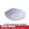 Prato de melamina branca criativo com compartimentos para café da manhã lanches salada em formato de jade porcelana prato loja de hot pot imitação porcelana prato de molho