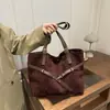 Bolso de Hombro Sencillo y Elegante 2026 Nuevo Modelo Gran Capacidad Bolso de Mano de Moda Tendencia Bolso Tote Bajo el Brazo Estampado de Leopardo para Mujer