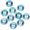 Contas Circulares de 10mm, Pulseiras Coloridas de Vidro, Colares DIY de Aparência Sofisticada, Chaveiros, Contas Soltas, Acessórios para Joias