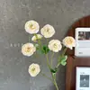 Flores de Simulación 8 Cabezas Peonía Mariposa Boda Flores Artificiales de Seda de Alta Gama Adornos Terminados Decoración de Sala de Estar Flores Falsas Venta al por Mayor