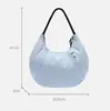 Nova bolsa de mão feminina de nylon à prova d'água de grande capacidade, bolsa de armazenamento leve, bolsa de ombro versátil e casual para o dia a dia, personalizável