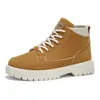 Zapatos de Hombre de Otoño Nuevos Botas Martin de Caña Alta para Hombre de Moda Versátiles Suela Gruesa Antideslizantes Deportivas Casuales Botines Zapatos de Trabajo