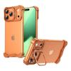 Adecuado para Apple 17Promax Soporte con Forma Especial Funda para Teléfono Móvil Esquina de Metal Transfronteriza Almohadilla Anticaída 16Promax Sin Bordes