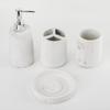 Cross-border Hot Selling Nordic Home Resin Casa Casa Banheiro Set Desinfetante para as Mãos Garrafa Mármore Padrão Banheiro Wash Four-piece Set