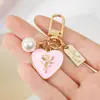 Llavero Lindo Chica Corazón Rosa Amor Placa Aleación Cabeza de Llavero para Coche Colgante de Auriculares Accesorios para Colgar en Bolsos